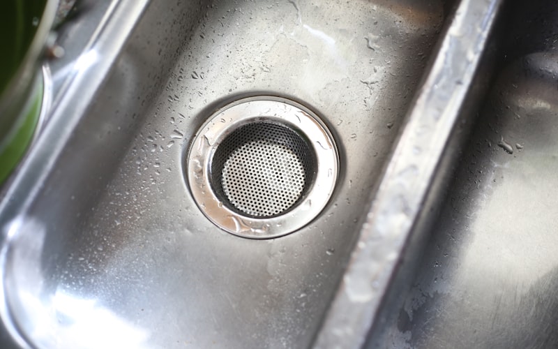 Stainless steel sink drain for professional cleaning services